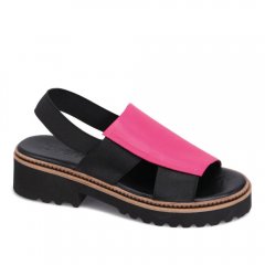 WOMEN'S AMY FLATFORM SANDAL-HOT PINK