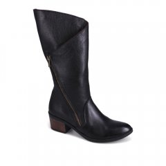 WOMEN'S CAMILLE MID BOOT-BLACK