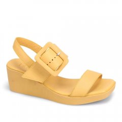 WOMEN'S FELICITY WEDGE SANDAL-MUSTARD