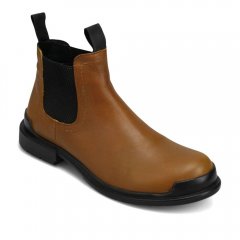 WOMEN'S EASY LEATHER BOOTIE-YELLOW LEATHER
