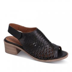 WOMEN'S OLSEN HEELED SANDAL-BLACK