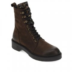 WOMEN'S GRAVITY COMBAT BOOT-BROWN NUBUCK