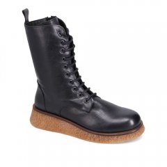 WOMEN'S PHEBE LACE-UP BOOT-BLACK LEATHER