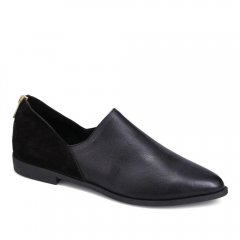 WOMEN'S BEAU FLAT-BLACK/BLACK SUEDE