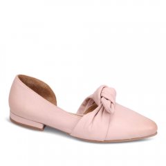 WOMEN'S IVORY FLAT-PALE PINK