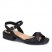 WOMEN'S GARBO HEELED SANDAL-BLACK/BLACK
